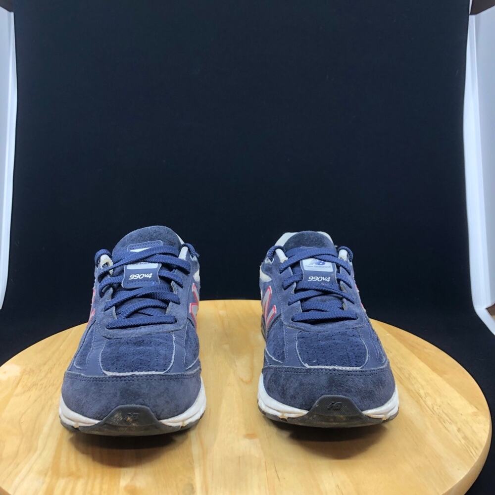 New Balance Kids 990v4 Running Suede Navy Gray KJ9904TG Size 7 - Picture 4 of 10